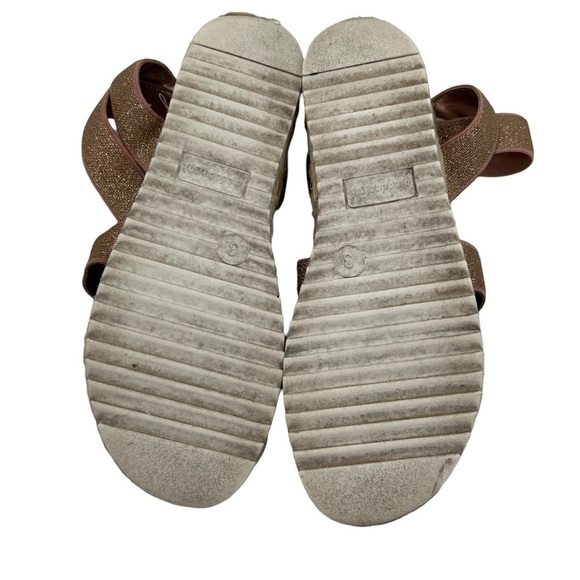 Madden Girl Rose Gold Shimmer Jimmie Platform Espadrille Sandals Size 3 Girl’s - Picture 10 of 10